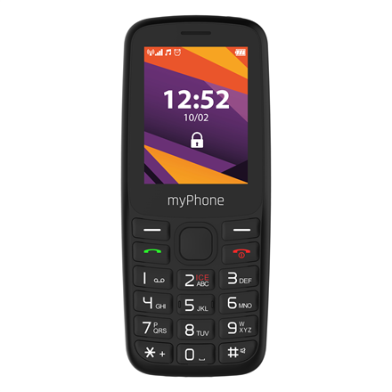 myPhone 6410 LTE | Black | 2.4 " | TFT | 64 MB | 128 MB | Dual SIM | Nano SIM | USB version Type-C |