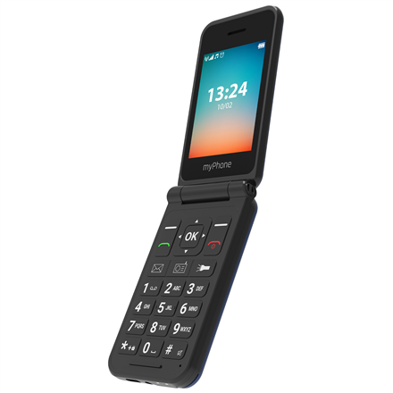 myPhone Flip | LTE | Black | 2.8 " | TFT | 48 MB | 128 MB | 3G | Bluetooth | 2.1 | USB version Type-