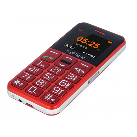 myPhone | Halo Easy | Red | 1.77 " | TFT | 24 MB | 32 MB | Single SIM | Bluetooth | Main camera reso