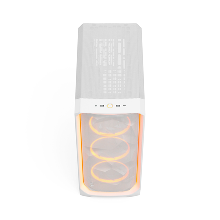 Fractal Design Meshify 3 | Ambience Pro RGB White TG Clear Tint | ATX | Power supply included No