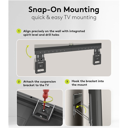 Goobay Wall mount | Ultraslim TV Wall Mount Basic FIXED (XL) | 43-100 " | Black