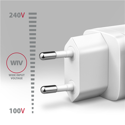 AXAGON Wall Charger 2x port (USB-A+USB-C)