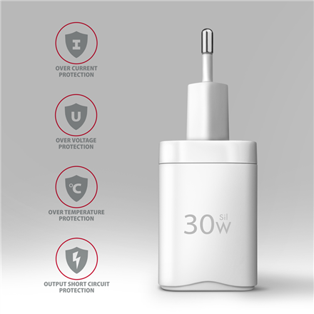 AXAGON Wall Charger 2x port (USB-A+USB-C)