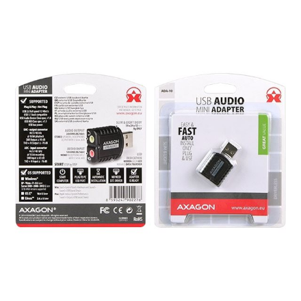 AXAGON | ADA-10 USB - Mini Audio Adapter