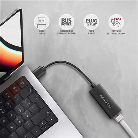 AXAGON | ADE-AR USB-A Gigabit Ethernet Adapter