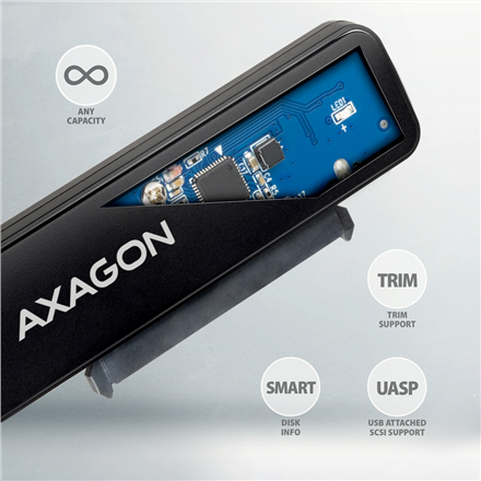 AXAGON USB-A 5Gbps SLIM adapter for 2.5" SSD/HDD | ADSA-FP2A
