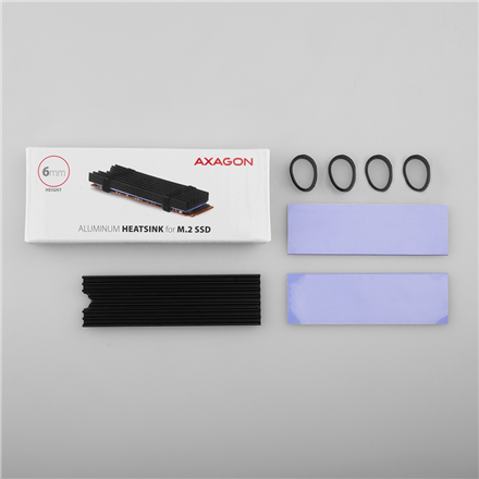 AXAGON Passive aluminum heatsink for all M.2 SSDs