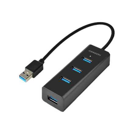 AXAGON Four-port USB 3.0 hub with fast charging and power support | HUE-S2B