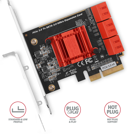 AXAGON PCIe Controller 6x SATA 6G | PCES-SA6