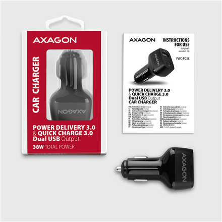 AXAGON Dual car charger