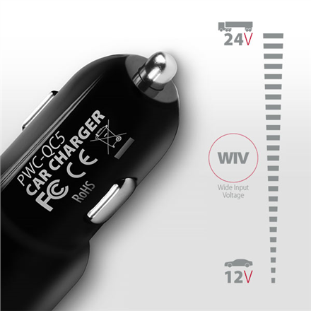 AXAGON Dual car charger