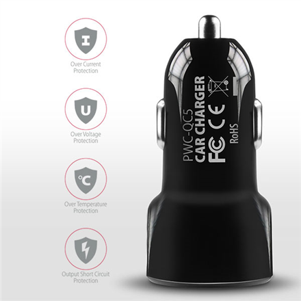 AXAGON Dual car charger