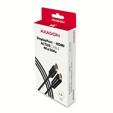 AXAGON | Active cable | DisplayPort to HDMI | 1.8 m