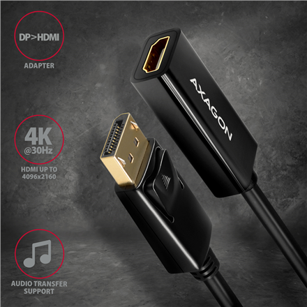 AXAGON | Active adapter | DisplayPort to HDMI | 0.15 m