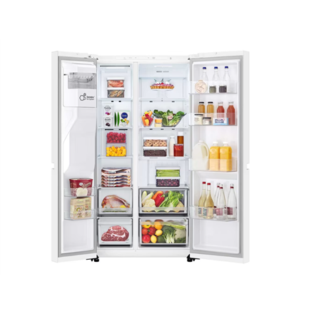 LG Refrigerator | GSLC40SWPE | Energy efficiency class E | Free standing | Side by side | Height 179