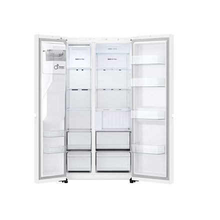 LG Refrigerator | GSLC40SWPE | Energy efficiency class E | Free standing | Side by side | Height 179