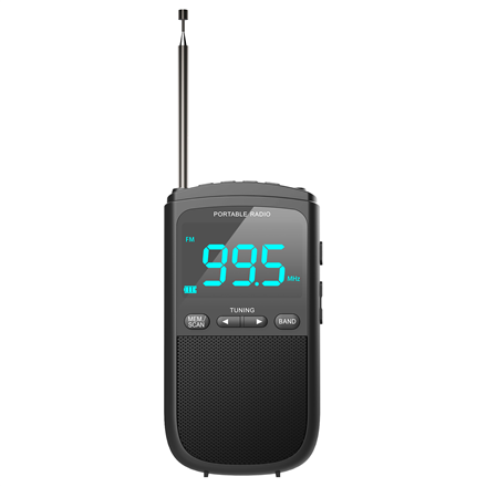 Camry | Portable mini radio | CR 1905 | Alarm function | Black