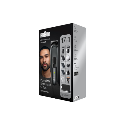 Braun | 17-in-1 Multi-grooming Style Kit | MGK7491 | Cordless | Number of length steps 13 | Grey