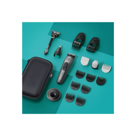 Braun | 17-in-1 Multi-grooming Style Kit | MGK7491 | Cordless | Number of length steps 13 | Grey