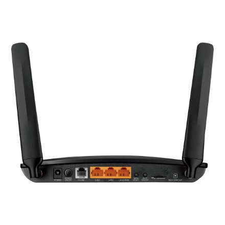 TP-LINK N300 4G LTE Telephony WiFi Router | TL-MR6500v | 802.11n | 10/100 Mbit/s | Mesh Support No |