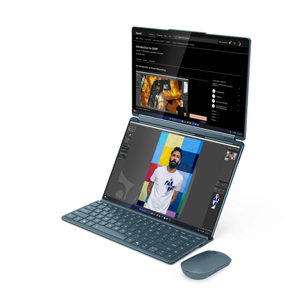 Lenovo Yoga Book 9 14IAH10 | Tidal Teal | 2x14 " | OLED | Touchscreen | 2.8K WQXGA+ | 2880 x 1800 pi