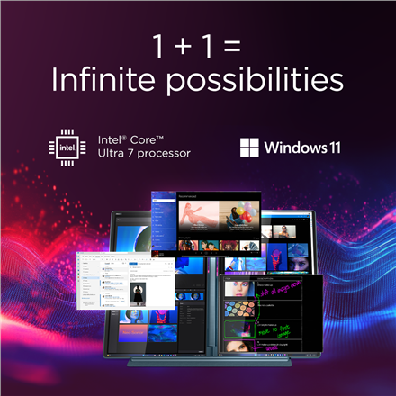 Lenovo Yoga Book 9 14IAH10 | Tidal Teal | 2x14 " | OLED | Touchscreen | 2.8K WQXGA+ | 2880 x 1800 pi