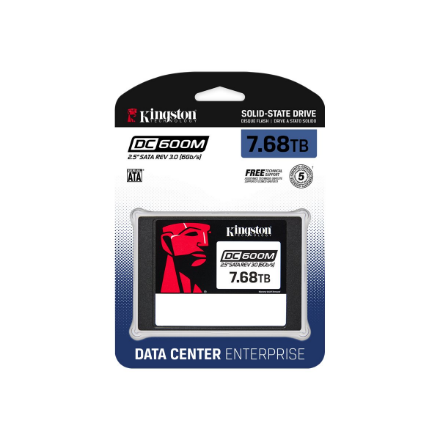 Kingston DC600M | 7680 GB | SSD form factor 2.5" | Solid-state drive interface SATA Rev. 3.0 | Read 