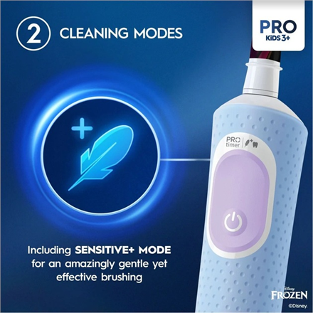 Oral-B Electric Toothbrush | Vitality Pro Frozen | Rechargeable | For children | Number of brush hea