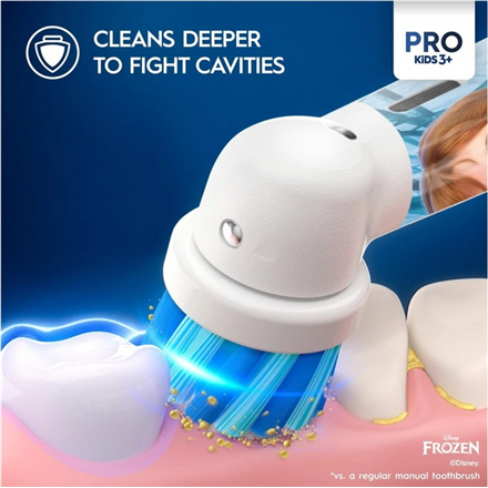 Oral-B Electric Toothbrush | Vitality Pro Frozen | Rechargeable | For children | Number of brush hea