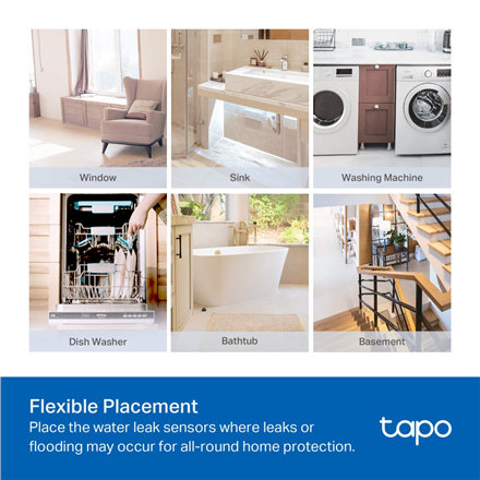 TP-LINK | Smart Water Leak Sensor | Tapo T300