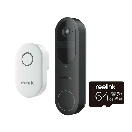 Reolink D340B Doorbell Battery with Chime and 64GB SD Card