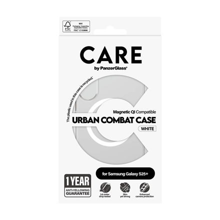 CARE Back protection | Samsung | Galaxy S25+ | Recycled plastic | White