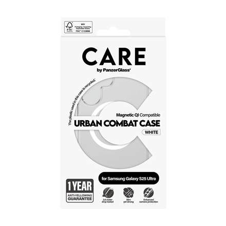 CARE Back protection | Samsung | Galaxy S25 Ultra | Recycled plastic | White