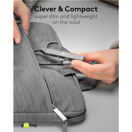 Goobay Slim 4-Port USB Hub