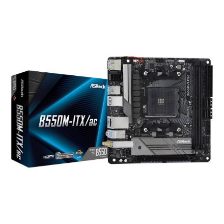 ASRock B550M-ITX/AC | Processor family AMD | Processor socket AM4 | DDR4 | Supported hard disk drive