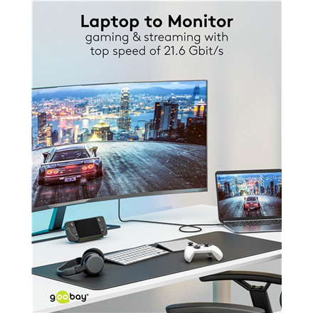 Goobay USB-C to DisplayPort Cable 4K at 60 Hz