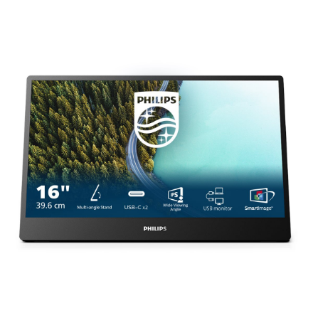 Philips 16B1P3302D/00 | 16 " | IPS | 75 Hz | 4 ms | 1920 x 1080 pixels | 250 cd/m²