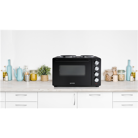 Gorenje | Mini Oven | OM30GBX | 30 L | Number of burners/cooking zones 2 | 1600 W | Black