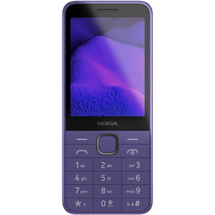 Nokia 235 4G (2024) (TA-1614) | Purple | 2.8 " | TFT LCD | 128 MB | 64 MB | Dual SIM | Bluetooth | 5