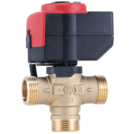 Barberi Three-way flow distribution valve DN 25 with e-drive