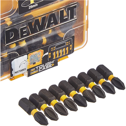 DEWALT DT70555T-QZ Extreme FLEXTORQ 25pc Set PH2 25mm in Small Bulk Storage Case