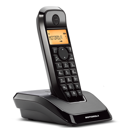 Motorola Digital Cordless Telephone | S1201B | Built-in display | Black