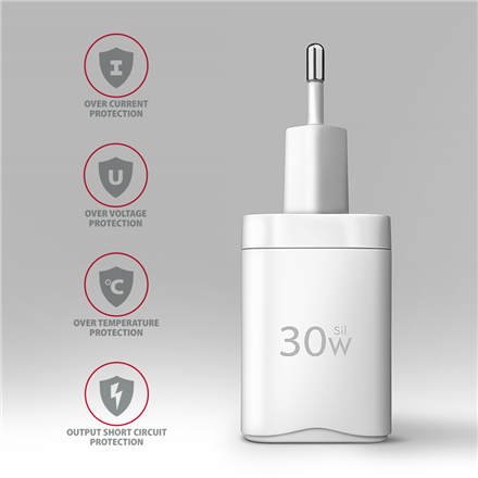 AXAGON Sil wallcharger 1x port USB-C