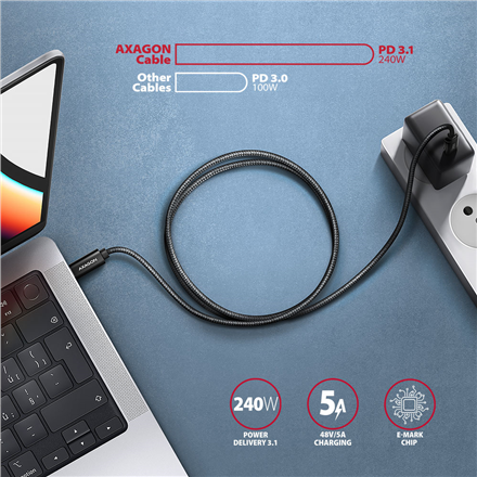 AXAGON Data and charging USB 480Mbps cable