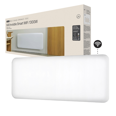 Mill Invisible Smart WiFi Heater | PA1300WIFI4 | Panel Heater | 1300 W | Suitable for rooms up to 15