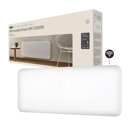Mill Invisible Smart WiFi Heater | PA2000WIFI4 | Panel Heater | 2000 W | Suitable for rooms up to 24