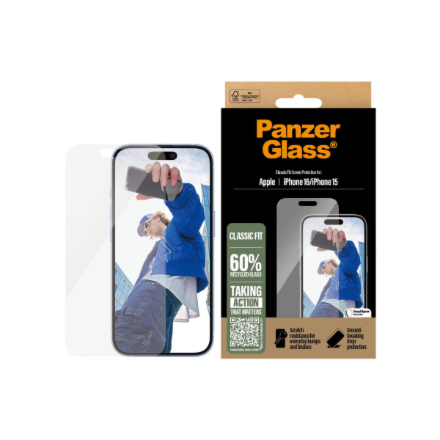 PanzerGlass SP iPhone 15/16 Classic Fit | PanzerGlass
