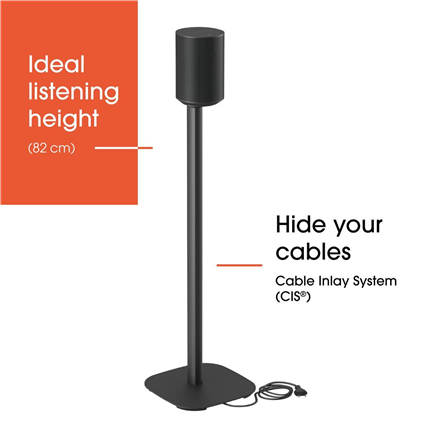 Vogels Floor stand | SFS 4113 Sonos speaker stand for Era 100 | Maximum weight (capacity) 2 kg | Bla