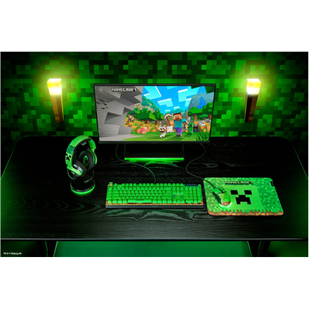 Razer BlackWidow V4 X | Gaming keyboard | Wired | US | Minecraft Edition | Razer Green Mechanical Sw