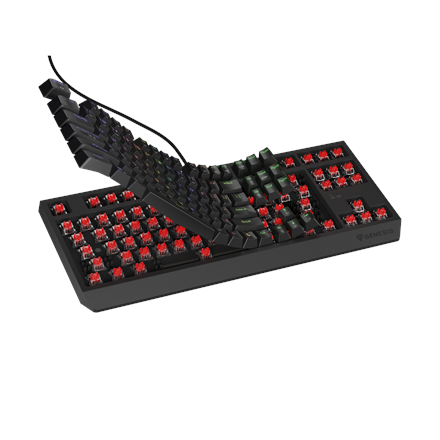 Genesis THOR 230 TKL | Mechanical Gaming Keyboard | Wired | US | Black | USB Type-A | Linear